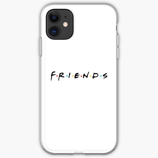 FRIENDS black iPhone Soft Case