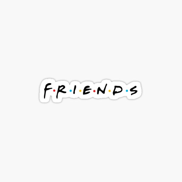 FRIENDS black Sticker
