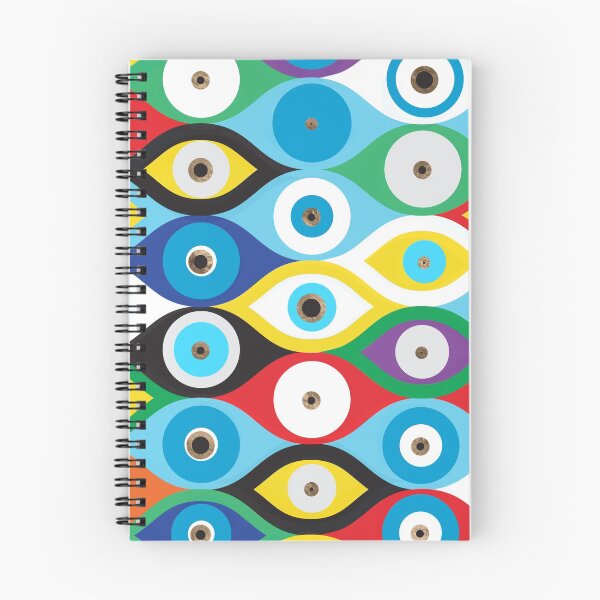 Item preview, Colorful Evil Eye protection pattern designed and sold by k9printart.