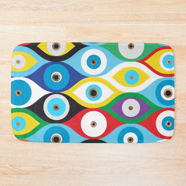 Item preview, Colorful Evil Eye protection pattern designed and sold by k9printart.