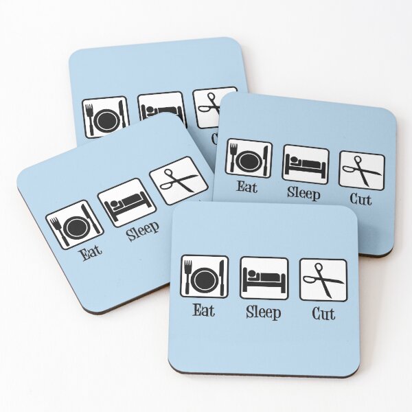 Item preview, Eat Sleep Cut Funny Hair Stylist designed and sold by Epic Love Designs.