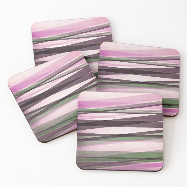 Item preview, Semi Transparent Layers In Mint Pink and Morello designed and sold by taiche.