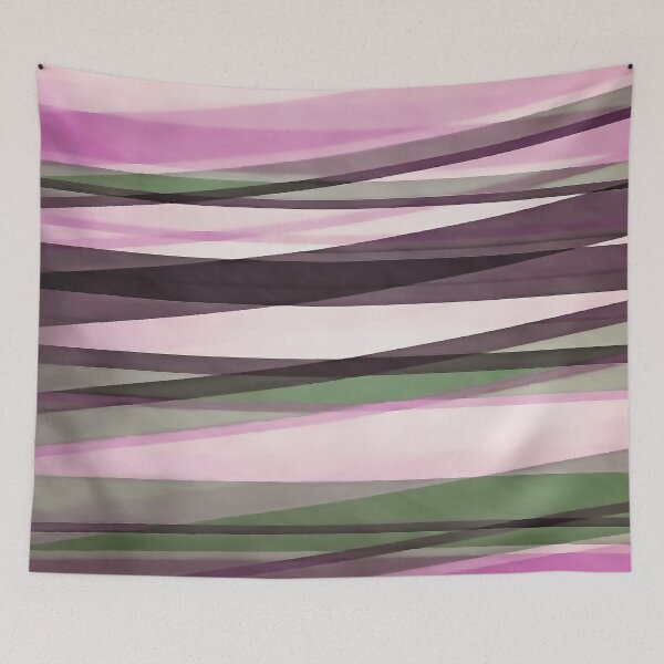 Item preview, Semi Transparent Layers In Mint Pink and Morello designed and sold by taiche.