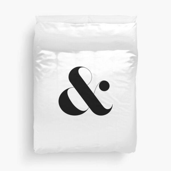Minimalist Ampersand Duvet Cover