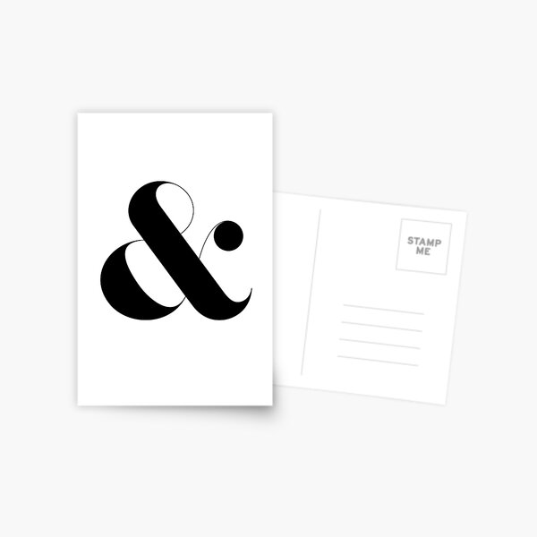 Item preview, Minimalist Ampersand designed and sold by northshire.