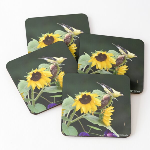 Item preview, Gold Finch in the Sunflowers designed and sold by Maureen Zaharie.