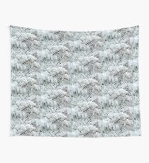 Tiny Branches Covered In Snow Wall Tapestry