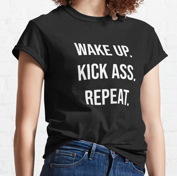 Work hard. Play hard. Kick Ass. Cropped Hoodie