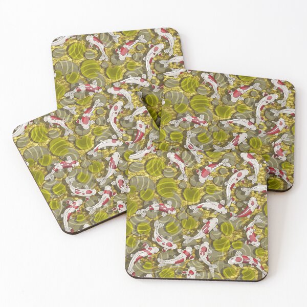 Item preview, Koi carps in a Japanese pond designed and sold by Nina Vetrova.