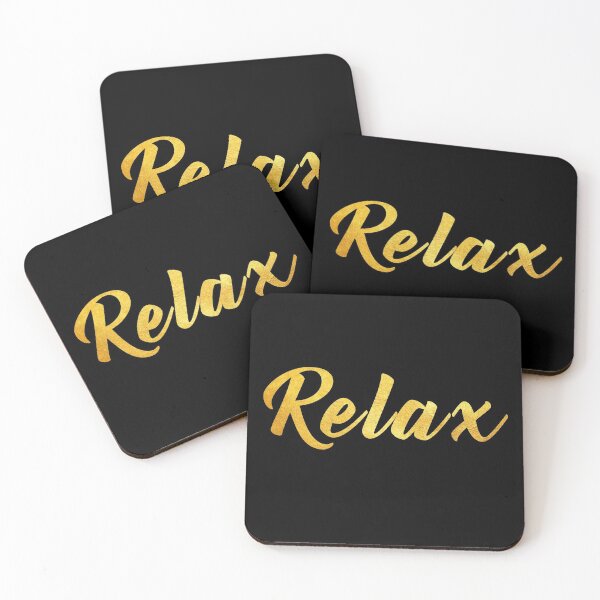 Item preview, Relax Gold Calligraphy designed and sold by Josh Tyers.