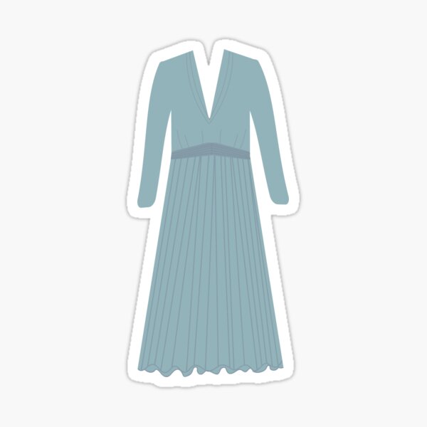 1970s Pleated Gown Sticker