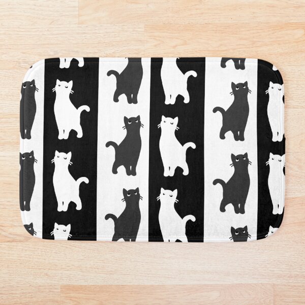 Inverted cats Bath Mat