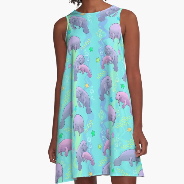 Manatee Jamboree A-Line Dress