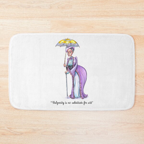 Item preview, Vulgarity and Wit Quote - Dowager designed and sold by Billi French Illustrations.