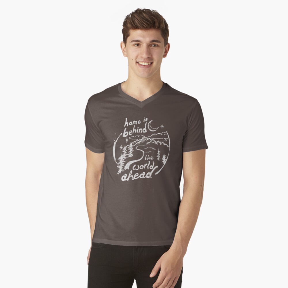Vista previa del artículo con la obra «Camiseta de cuello en V», diseñado y vendido por Hansivere.