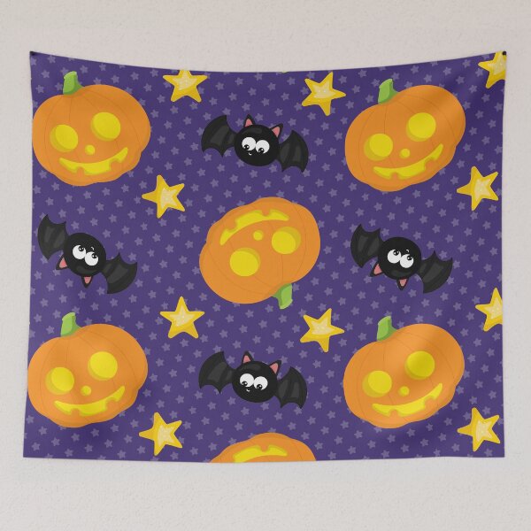 Item preview, Happy Halloween bat pattern designed and sold by wolfgangrainer.