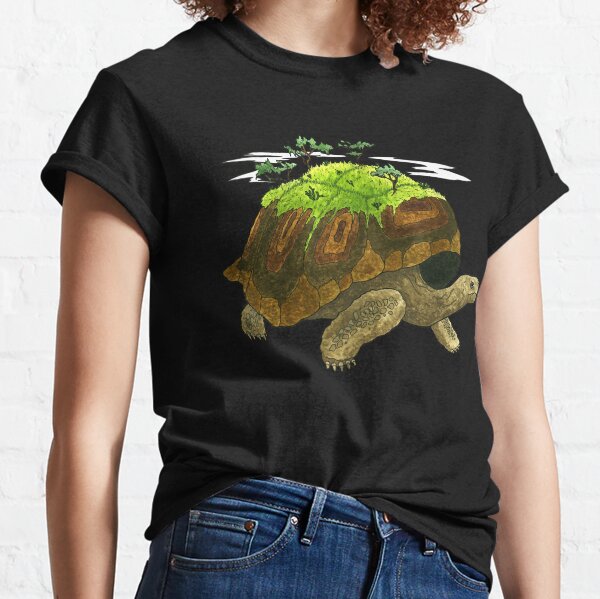 Hiking Tortoise (Green) T Shirt