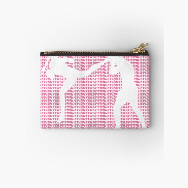 Item preview, Female Fighter Kickboxer Jumping Back Kick Pink  designed and sold by yin888.