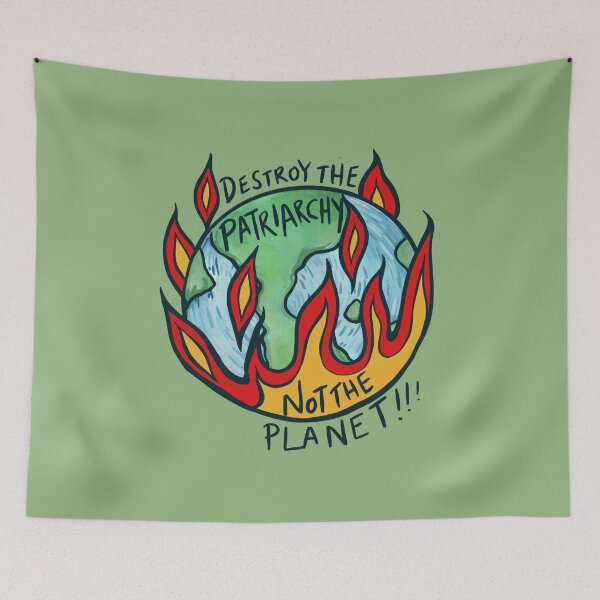 Item preview, Destroy the patriarchy not the planet designed and sold by FrictionMaxxing.