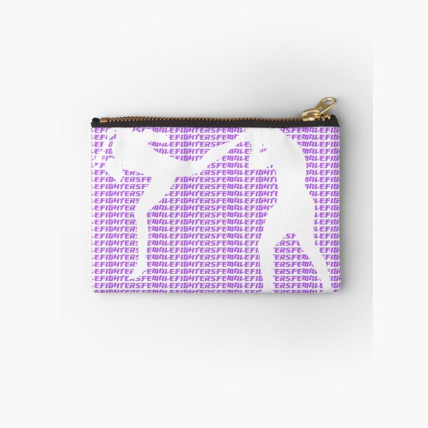 Item preview, Female Fighter Kickboxer Jumping Back Kick Purple  designed and sold by yin888.