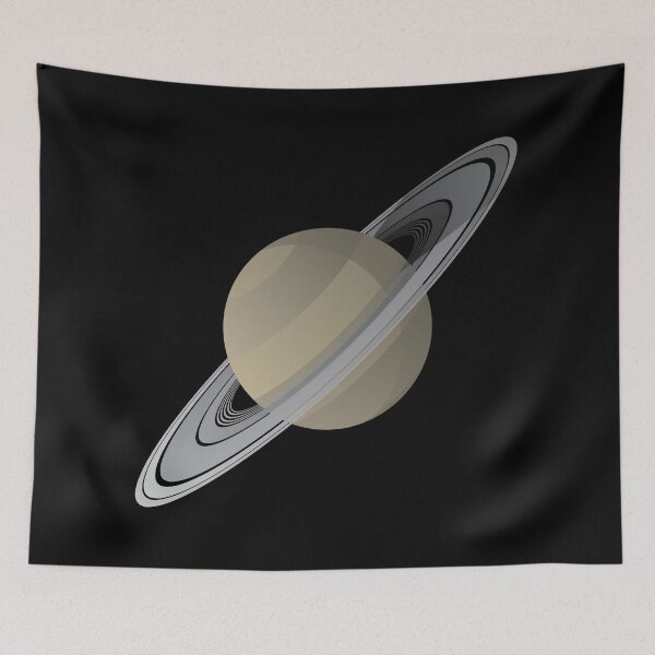 Item preview, Saturn Floating In Space Vector Illustration designed and sold by hobrath.