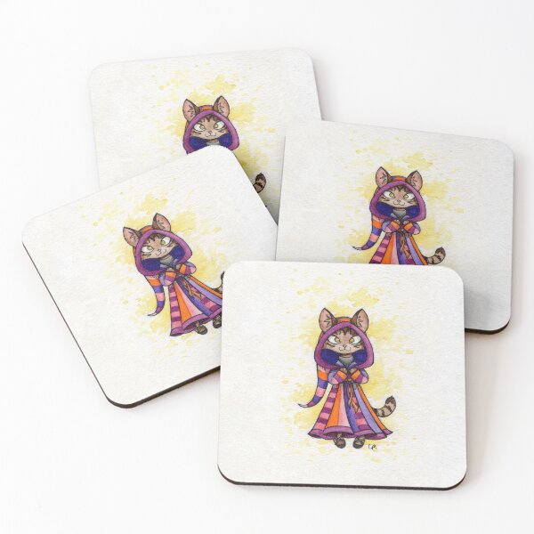 Item preview, Witchy Cat with Fancy Coat designed and sold by ChristieCoxArt.