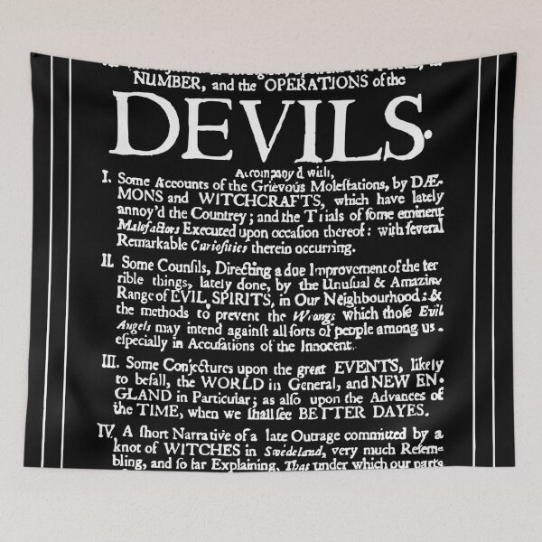 Item preview, Salem Witch Trials Pamphlet witch aesthetic Occult Print designed and sold by StygianVintage.