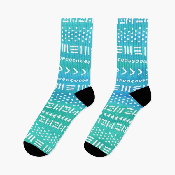 Item preview, Aqua Boho Stripes Pattern designed and sold by blueskywhimsy.