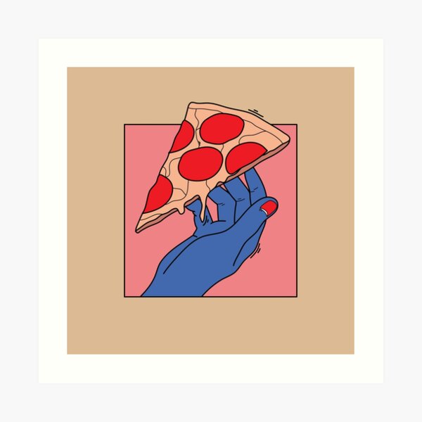 Pizza love Art Print