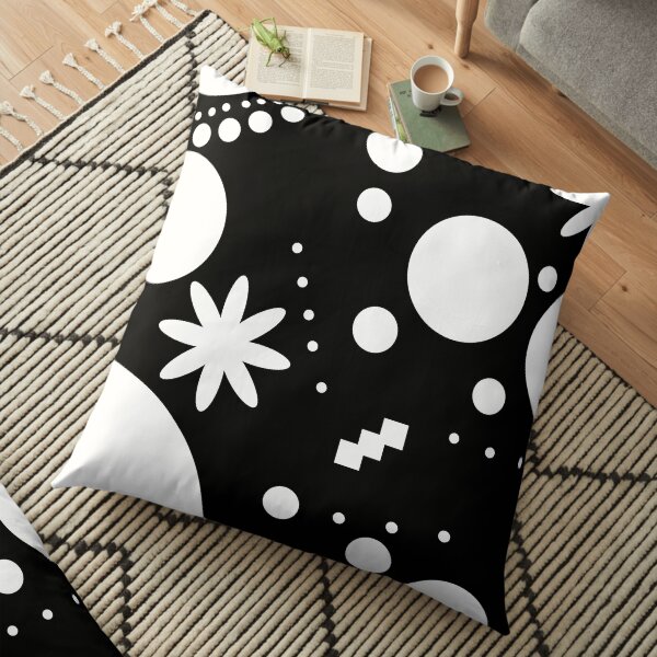 Mpattern Black/White Floor Pillow