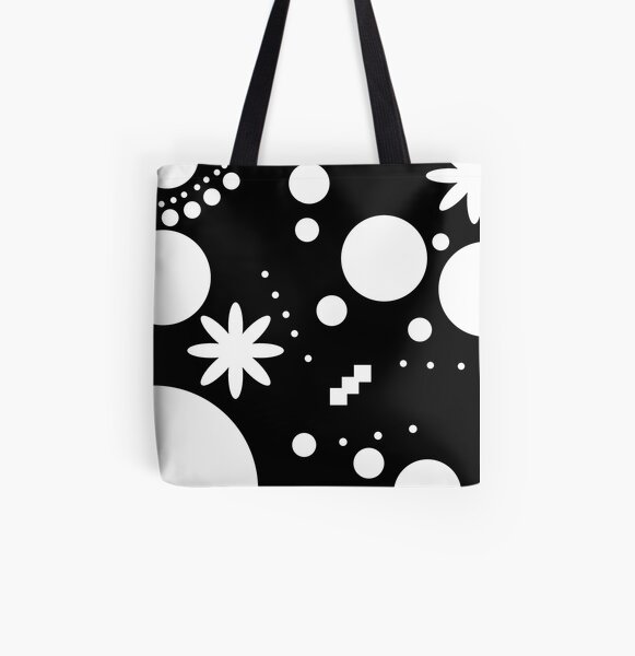 Mpattern Black/White All Over Print Tote Bag