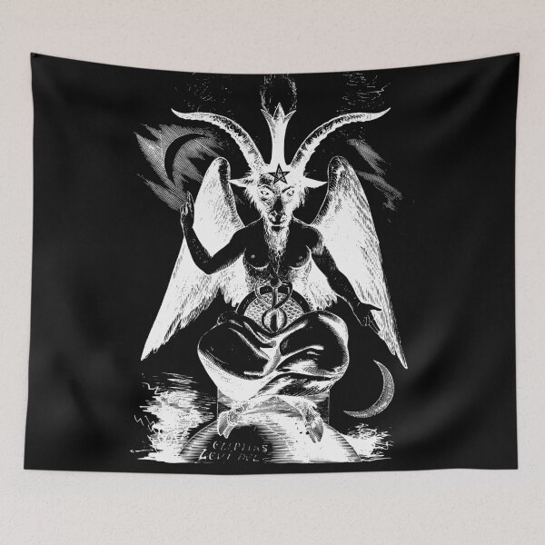 Item preview, Sabbatic goat Baphomet Satanic Occult art  designed and sold by StygianVintage.