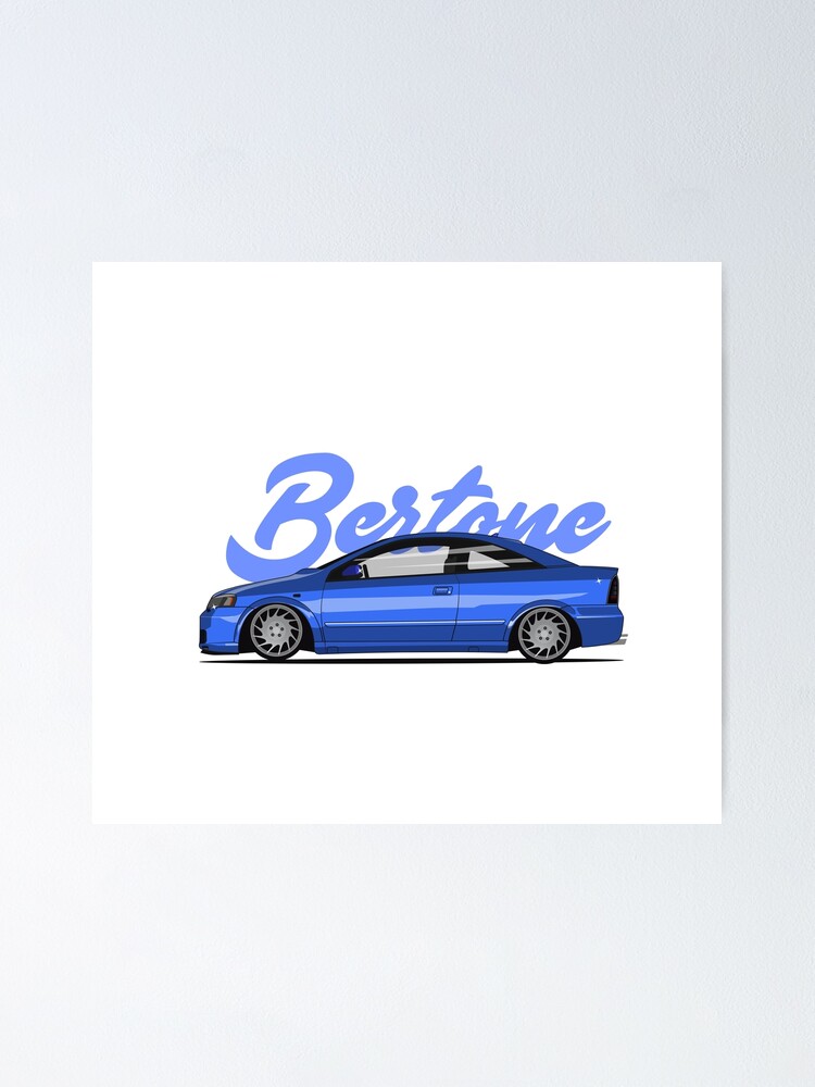 Opel Astra Bertone Poster By Shketdesign Redbubble