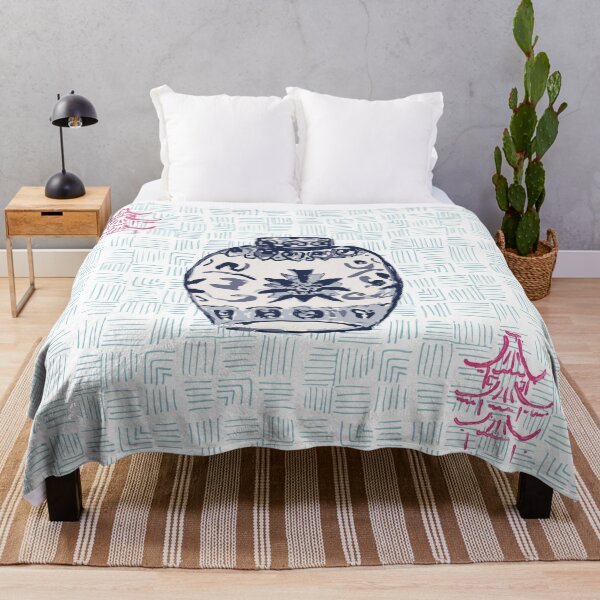 Item preview, Tarro de jengibre con pagodas rosas designed and sold by ncxadair.