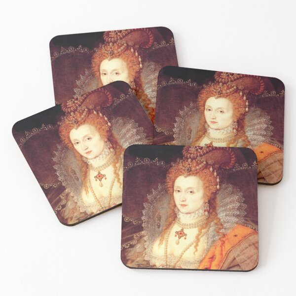 Elizabeth I Portrait Coasters (Set of 4)