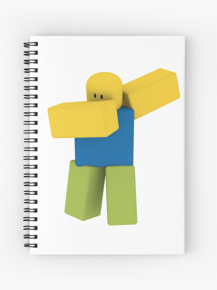 Roblox Dabbing Noob Oof Shirt Spiral Notebook By Smoothnoob Redbubble - roblox noob oof