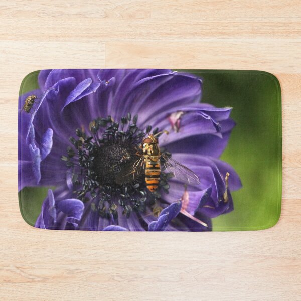 Item preview, Hoverfly on Poppy Anemone designed and sold by cuprum.