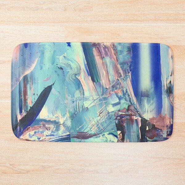 Item preview, "In Blue" - Maximalist Abstract Blue & Purple Painting designed and sold by Caroline Conlon.