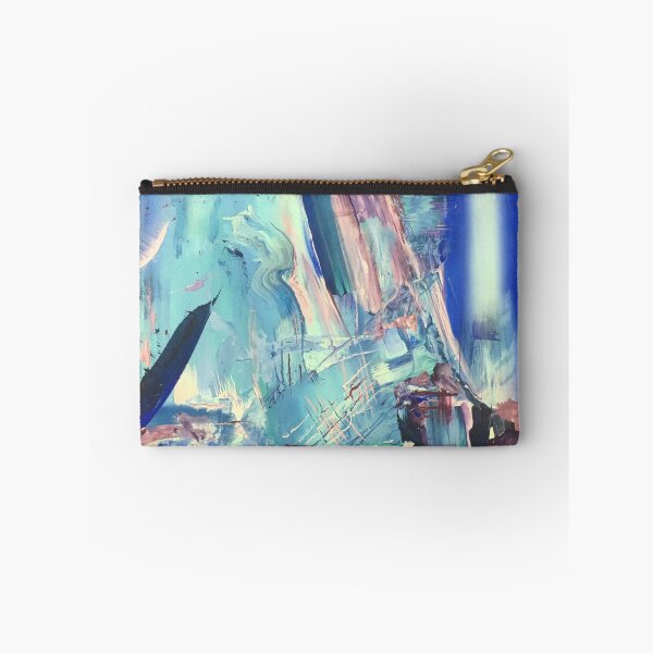 Item preview, "In Blue" - Maximalist Abstract Blue & Purple Painting designed and sold by Caroline Conlon.