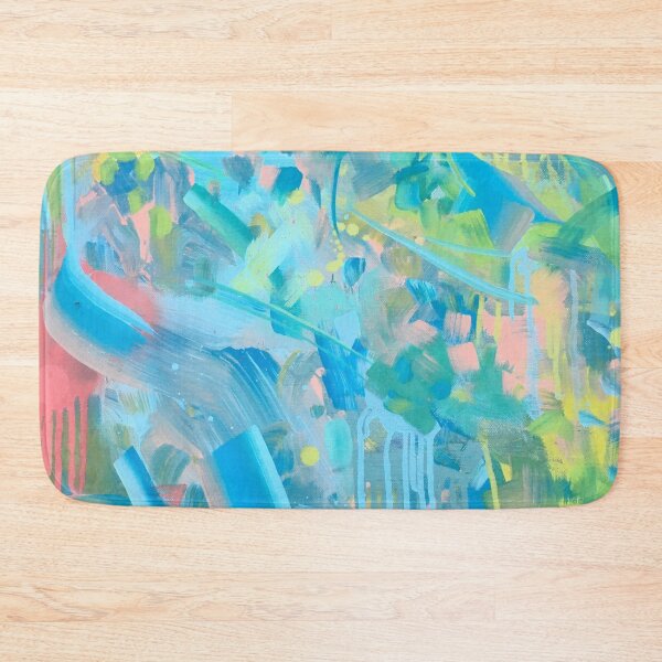 Item preview, "Spoiled Lillies"- Maximalist Brightly-Colored Abstract Painting designed and sold by Caroline Conlon.