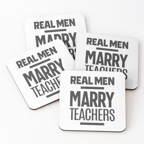 Item preview, Real Men Marry Teachers designed and sold by cidolopez.