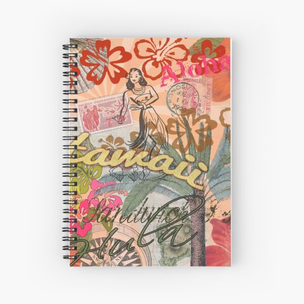 Item preview, Vintage Hawaii Travel Colorful Hawaiian Tropical Collage designed and sold by antiqueart.