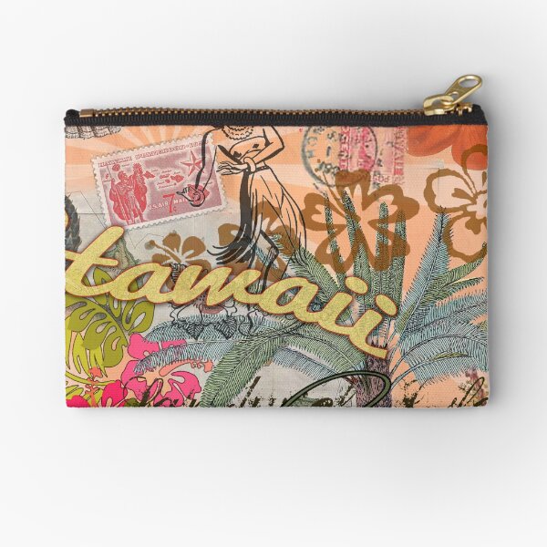 Item preview, Vintage Hawaii Travel Colorful Hawaiian Tropical Collage designed and sold by antiqueart.