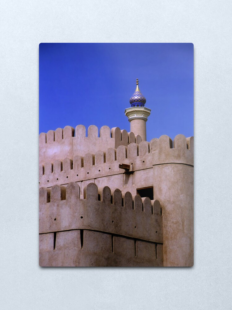 Alternate view of Ramparts of Nizwa Metal Print