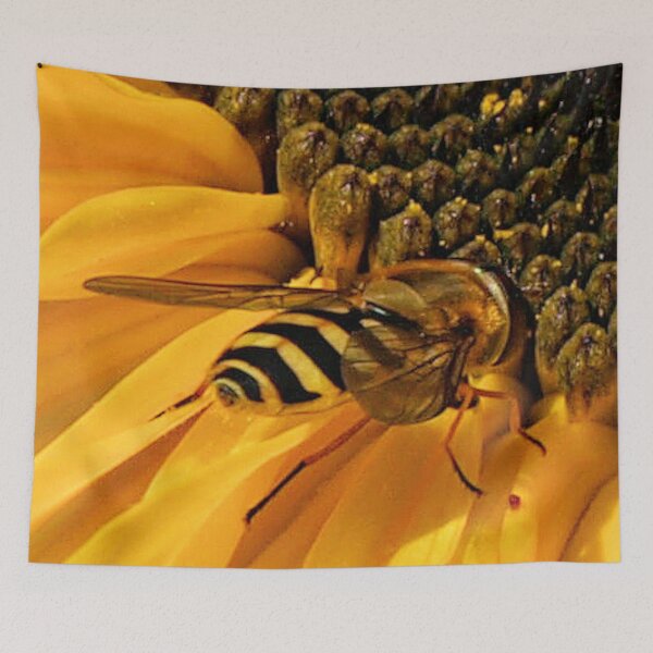 Item preview, bee and sunflower designed and sold by Barry W  King.