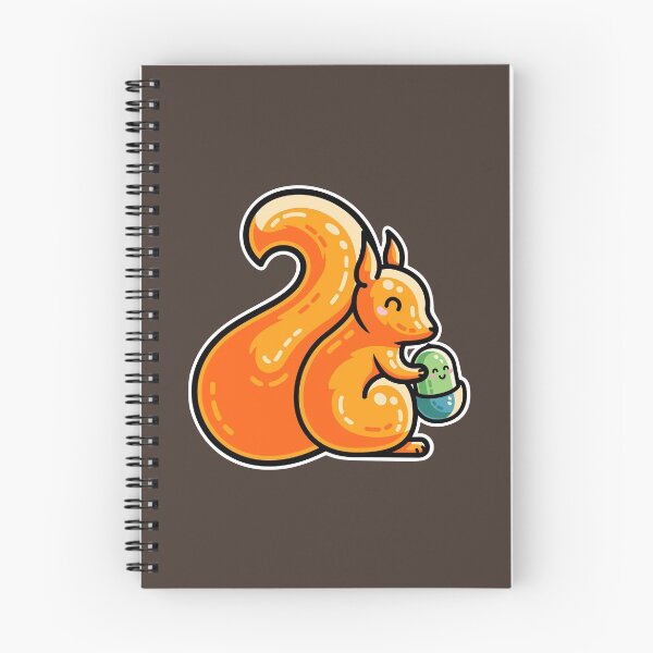 Item preview, Kawaii Cute Red Squirrel and Acorn designed and sold by Flaming Imp.