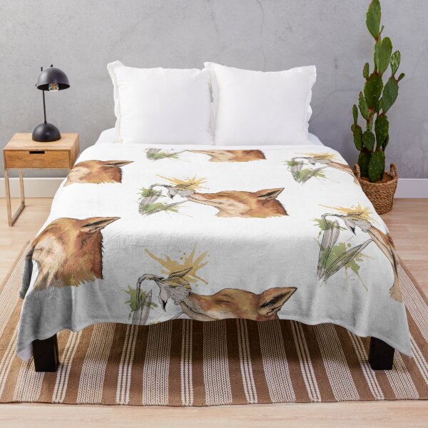 Item preview, Fox with flowers designed and sold by 4ert-a.