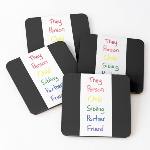 Item preview, Gender-Neutral Titles (rainbow) designed and sold by Dark Moon Art Studio.