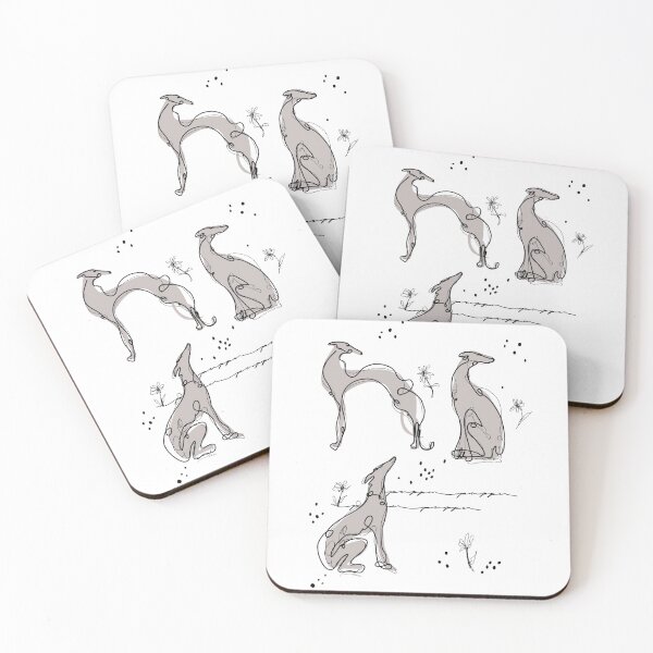 Item preview, elegant greyhounds designed and sold by freeinthelines.