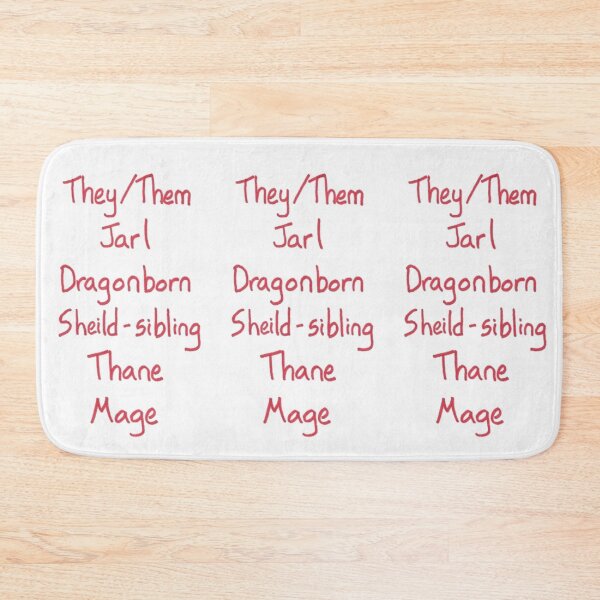 Item preview, Gender-Neutral Titles (nerdy version, red) designed and sold by Dark Moon Art Studio.